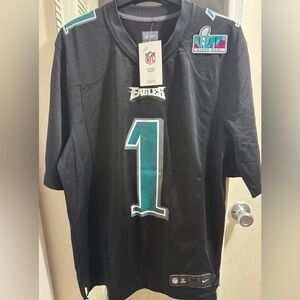 Philadelphia eagles superbowl 57 jersey shirt (Jalen Hurts), size M